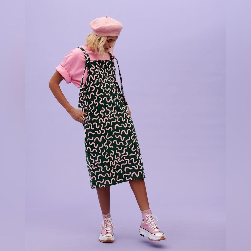 Lucy & Yak Midi Pini Freyja Dress Mel print